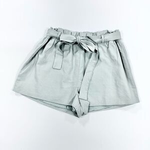 Lulus grey high waisted paper bag shorts L